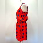 Red with Blue Starfish Shorts Romper ModCloth Compañia Fantastica Patriotic Size L Photo 2