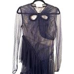 Jason Wu  Mixed Lace Long Sleeve Asymmetrical Dress Sz 4‎ Photo 3