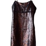 Madewell marilyn sequin slip mini dress women no111 hot cocoa brown size 2 Photo 2