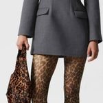 & Other Stories & Other Stories Heather Grey Structured Wool Blazer Mini Dress Size 10 Large Photo 0