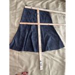 JM Collection  Women's PETITE 8P Blue FLARED Stretch Skirt Photo 5
