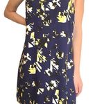 Paper Heart  Blue Black Yellow White Geometric Criss Cross Spaghetti Strap Dress Photo 0