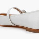 Badgley Mischka Collection Brystol Mary Jane Flat in Ivory Crepe Photo 2