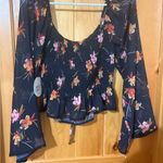 Lost + Wander Women's  BEACHY OASIS TOP BLACK MULTI FLORAL Size S NWT Photo 4