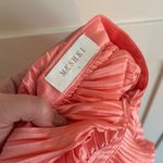 Meshki  Mini Halter Dress in Coral Pink Pleated Photo 3