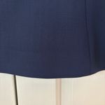 Theory Lindraya B. Blazer Navy Sea Blue Size 4 Collarless Jacket Wool Blend Crop Photo 8