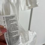 COS  White Short Sleeve A Line Cotton Knee Length Dress Pockets US 4 / Medium Photo 6