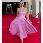 NWOT ALex Perry Powell vinyl dress UK10 Pink Size 6 Photo 2