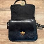 Vintage Genuine Leather Red Goose Crossbody Black Leather Bag Photo 3