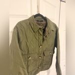 VICI Mine Green Quilted Boxy Fit Crop Jacket Lightweight Jacket Size Large Photo 2
