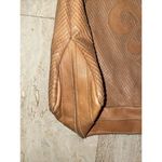 Carla Mancini Croc Embossed Leather Shoulder Bag‎ Tote 17"x12" Photo 6