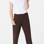 NWOT! Denim & Co. Active Regular Straight Leg Knit Pants Gray Size L Photo 0