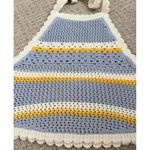 PacSun  Kendall & Kylie Bermuda Cotton Crochet Halter Top S Blue Yellow White Photo 3