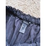 Forever 21 NWT Fairy Goth Pinstripe Wide Leg Flare Drawstring Pants Black XS Whimsical Boho Photo 5