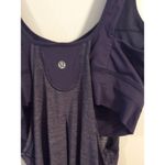 Lululemon 2 in 1 tank Navy Size 8 drawstring waist VNC active Photo 4