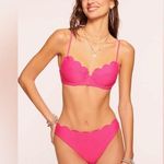 Ramy Brook Leyla Scalloped Underwire Bikini Top, Size Medium, $118 Photo 0