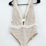 River Island  Peplum Swimsuit in White ASOS 10 Bridal Lace Photo 2