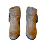 LC Lauren Conrad Sweatpea Cognac Stacked Heat Ankle Bootie Womens Size 7.5 Photo 5