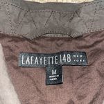 Lafayette 148  Lightweight Utility Cargo Button Down Shirt Jacket Shacket Brown M Photo 8