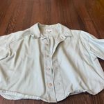 Gianni Bini GB light mint green button down slightly cropped jacket Photo 1