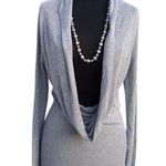 Cache Silk Blend Exaggerated Over Size Collar New Top Banded Bottom NWT $98 Photo 3