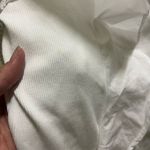 Veronica Beard  jeans small white peasant ribbed top Photo 3