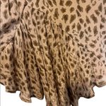 Cecico  beige and brown animal print flowy sleeveless blouse size medium Photo 1