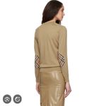 Burberry  Camel extra fine Merino wool knit elbow patch sweater XS Crew neck Photo 1