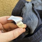 Athleta Stripe Bali Linen Ankle Pants 211380 Drawstring Waist Navy Blue SIZE 6 Photo 8