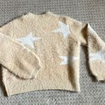 Sugar Lips Heavy Fuzzy Crew Neck Sweater With Stars Photo 2