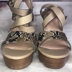 ALDO  Snake Skin Wrapped Sandal Wedges 40 / 9 Photo 6