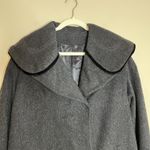 Women's Vintage Coat Wool 4x Peter Pan Round Color Long Preppy Classic Botany Gray Photo 3