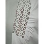 Penguin V Neck Tennis Tank Blouse Women XS White Lace Racquet & Paddle Athletic Photo 7