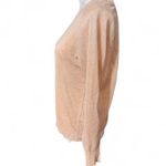 J. Crew Gold Metallic Knit Sweater Women's Medium – Shimmer Long Sleeve Pullover Tan Photo 3