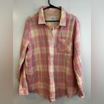 Rails NWT Ellis Rose Sand Ivory Long Sleeve Gauze Button Up Shirt Size XXL Photo 1