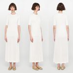 Marella Norcia White Ribbed Knit Maxi Jumper Dress Size M Photo 2