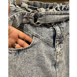 H&M Denim Mini Skirt With Belt Photo 2