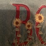 Vintage Sunflower Embroidered Distressed Faded BOSTON T Shirt Grunge Green M Size M Photo 4