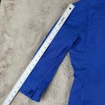 Madewell  Linen Blazer Jacket Blue One‎ Button Fair Trade Certified XXS Photo 3