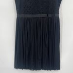 Say What? Say What? Y2K Lace Fit & Flare Dress Sz L Coquette Pleats Bow Ballet Soft Girl Photo 3