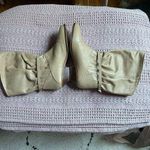 Calf boots women's 6.5 tan/beige pull Photo 0