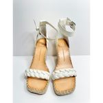 Dolce Vita Espadrille Sandals Size 9.5 White Ankle Strap Open Toe NEW White Photo 3