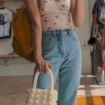 Urban Outfitters nwot  uo bestdressed ashley ruched frill floral stretch crop top Photo 0