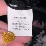 Siren Lily  Maternity black floral back bow asymmetrical midi dress Photo 7