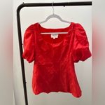 NWT HYACINTH HOUSE Ruby Taffeta Annalise Blouse Photo 3