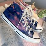 Converse High-Top Sneakers in Purple Tie Dye Photo 4
