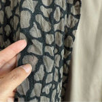 Samuel Dong Women’s Lace Textured Collared Button Down Long Sleeve w/Camisole‎ L Tan Size L Photo 9