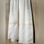 Vintage 1940s Ivory Organza Wedding Dress Appliqué Lace Antique Wedding Photo 2