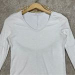Americanable Women’s Wonderland Longsleeve Top V-Neck Boho in White S Photo 3