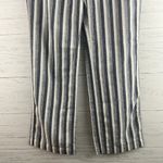 Chico's Blue and White Stripe Cotton Wide Leg Pants Size 0/S Photo 8